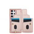 Case for Samsung Galaxy S25 Ultra, Leather Flower Card Slot, pink