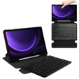 Keyboard case for Samsung Galaxy Tab S10 Lite / S10 FE / S9 FE, Rotary 360° Leather, black