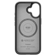 Spigen Enzo Aramid MagSafe case for iPhone 17, carbon black / silver
