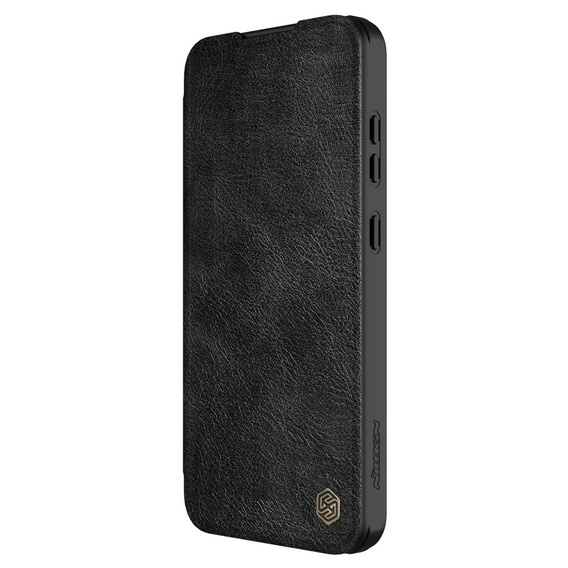 NILLKIN flip case for Samsung Galaxy S24 FE, CamShield Qin Pro, leather, black