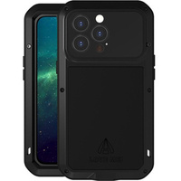 Love Mei Case for iPhone 13 Pro, armored with glass, black