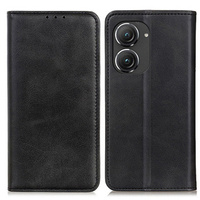 Flip case for Asus Zenfone 9 5G / 10 5G, Split Leather Wallet, black