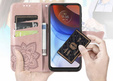 Flip case for Oppo Reno 13F / Oppo Reno 13FS, Butterfly, pink rose gold