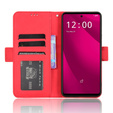 Flip case for T Phone 2 Pro 5G, Card Slot, red