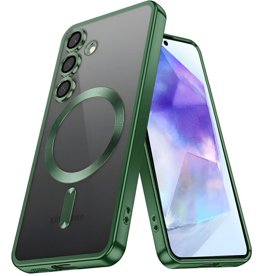 Case for Samsung Galaxy A55 5G, Electro MagSafe, + Screen Glass
