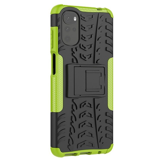 Case for Motorola Moto G22, Tire Armor, green