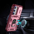 Case for Samsung Galaxy S23 Plus, CamShield Slide, pink / red