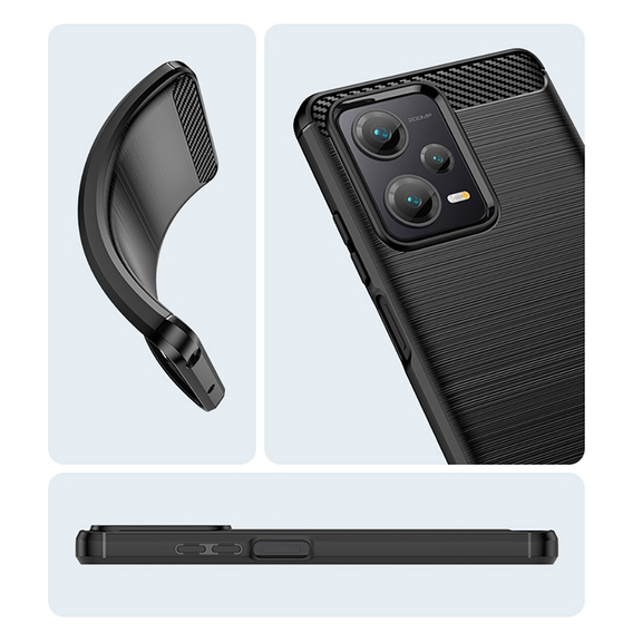Case for Xiaomi Poco X5 Pro 5G, Carbon, black