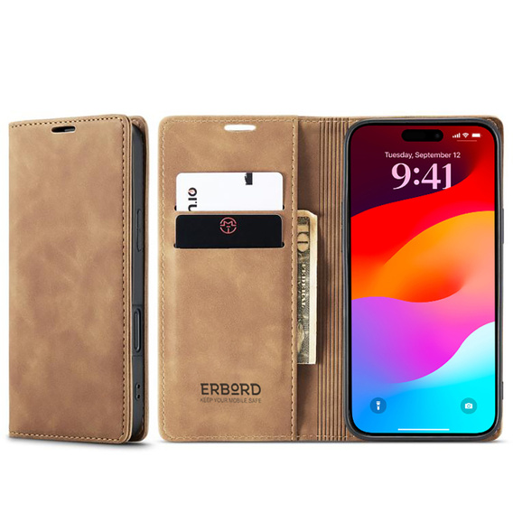 ERBORD Vintage case - flip wallet for iPhone 17 Pro Max