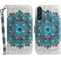 Flip case for Samsung Galaxy A54 5G, Wallet mandala, white