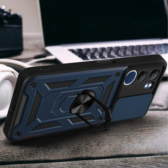 Case for Vivo Y19s, CamShield Slide, blue