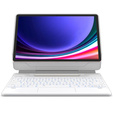 Keyboard case for Samsung Galaxy Tab S7+ / S7 FE / S9+ / S8+ / S9 FE+ / S10+, Dexnor Magnetic Keyboard Touchpad, white