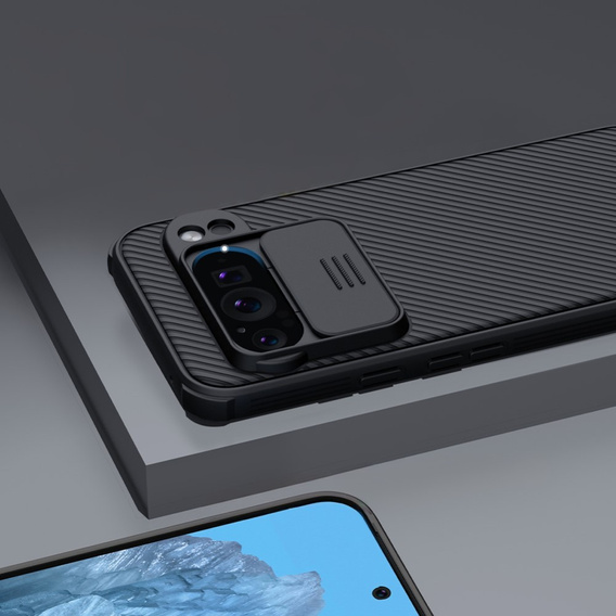 Case for Google Pixel 9 Pro XL, Armored Nillkin, CamShield Pro, black