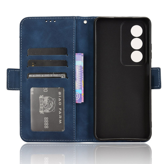 Flip case for Oppo A80, Card Slot, dark blue