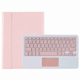 Case + keyboard Samsung Galaxy Tab A8 10.5 X200 / X205, Touchpad, pink rose gold