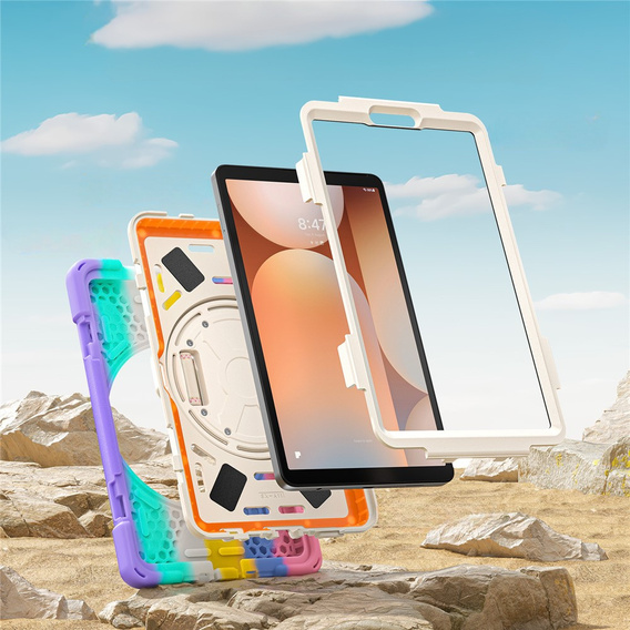 Armoured case with stand and shoulder strap for Samsung Galaxy Tab A11