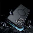 Case for Xiaomi Poco X7 Pro 5G, for MagSafe, ERBORD Matt Case, black