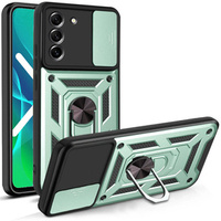 Case for Samsung Galaxy S21 FE, CamShield Slide, green