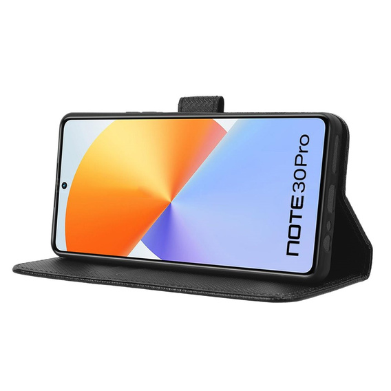 Flip case for Infinix Note 30 Pro 4G, Wallet Smart Magnet, black