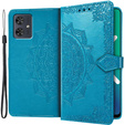 Flip case for Motorola Moto G54 5G, Mandala, blue