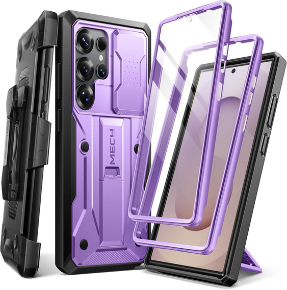 Case for Samsung Galaxy S25 Ultra – Tongate MECH Series Belt Clip, purple