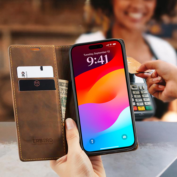 ERBORD Vintage case - flip wallet for iPhone 17 Pro Max