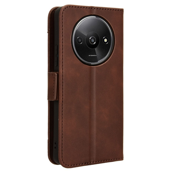 Flip case for Xiaomi Redmi A3, Card Slot, brown