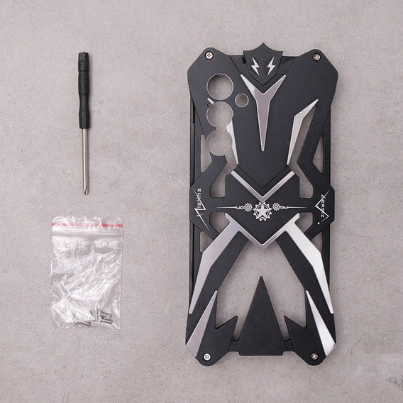 Armored case for Samsung Galaxy S23 Ultra, Aluminum Alloy, black