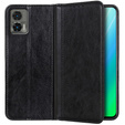 Case for Motorola Edge 30 Neo, Wallet Litchi Leather, black