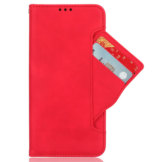 Flip case for Samsung Galaxy A26, Card Slot, red