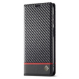 Flap case for Samsung Galaxy S25, Carbon LC.IMEEKE, black