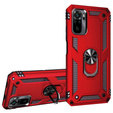Armor Case for Xiaomi Redmi Note 10 / 10S, Nox Case Ring, red