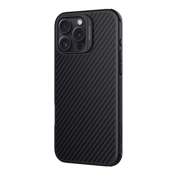 Nillkin Armored Case for iPhone 16 Pro Max, Carbon Fiber, for Magsafe, black