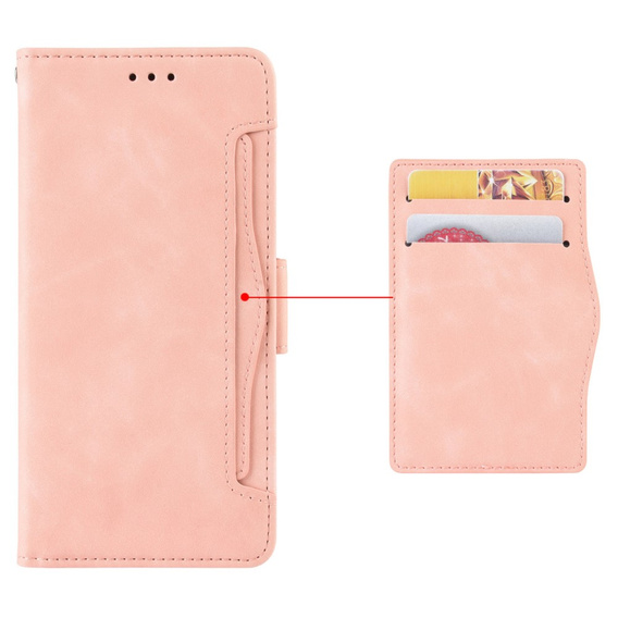 Flip case for T Phone 2 5G, Card Slot, pink