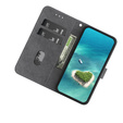 Flip case for Infinix Hot 40i, Wallet, Rose black