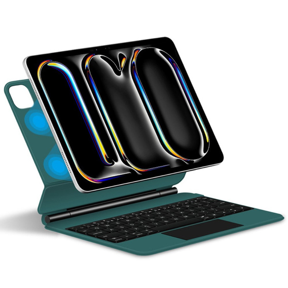 Keyboard Case for iPad Pro 13" 2024, Magnetic Keyboard Touchpad, green