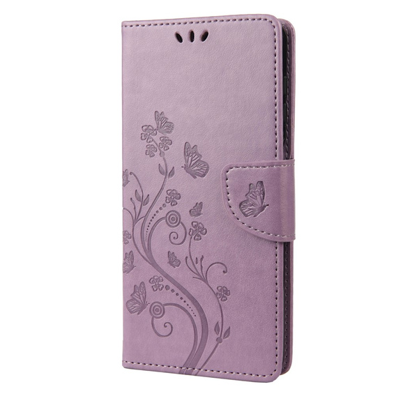 Flip case for Oppo A17, Butterfly, purple