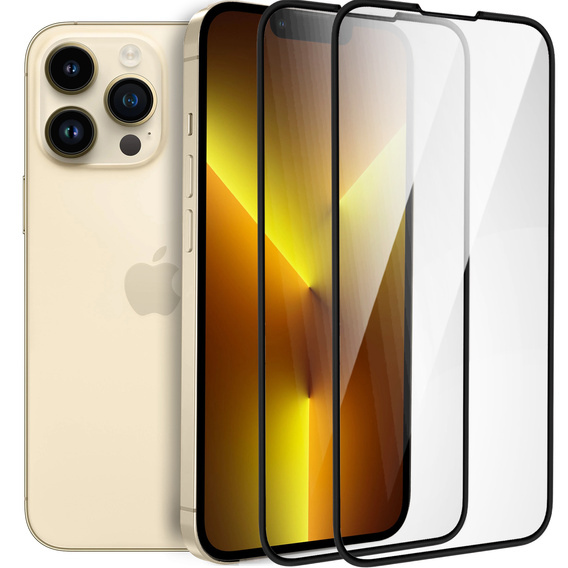2x Ceramic ERBORD Hybrid Glass for iPhone 16E / 14 / 13 / 13 Pro