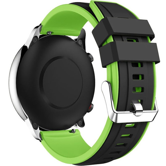 Silicone strap for Huawei Watch GT 2 Pro - Black / Green