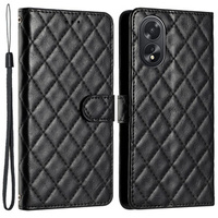 Flip case for Oppo A38 4G / Oppo A18 4G, Wallet, BINFEN COLOR, black