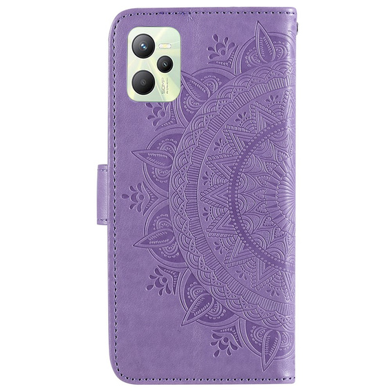 Flip case for Realme C35, Mandala, blue