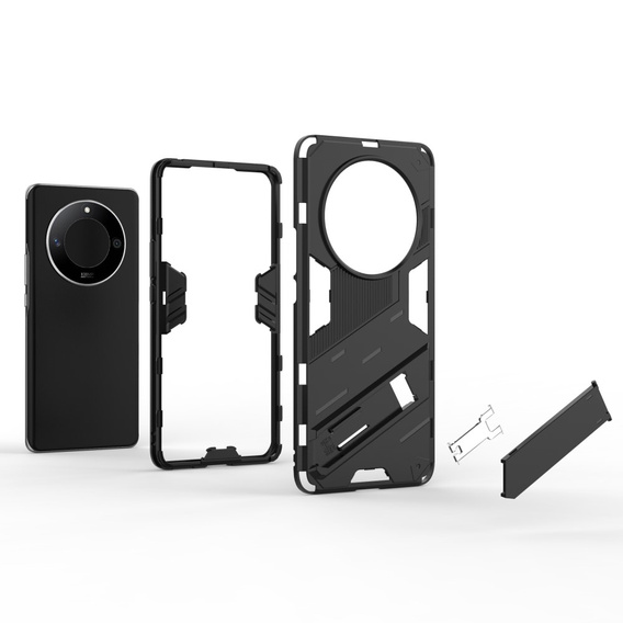 Case for Honor Magic 6 Lite 5G, Military kickstand, black