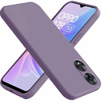 Case for Oppo A78 5G, Silicone Lite, purple
