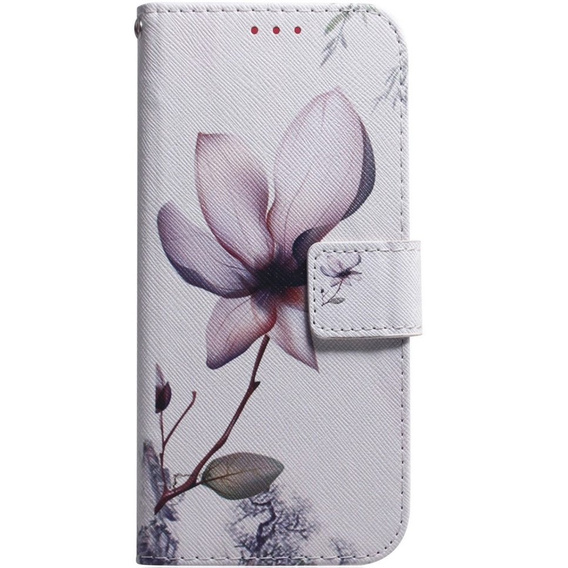 Flip case for Oppo A17, Wallet, kwiat, white