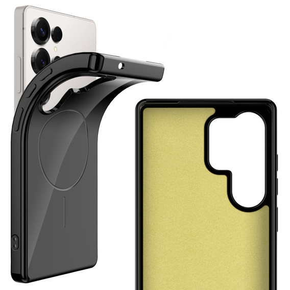 Case for Samsung Galaxy S25 Ultra, GKK Leather, black