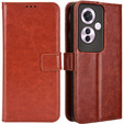 Flip case for Oppo Reno 11F 5G, Crazy Horse Wallet, brown