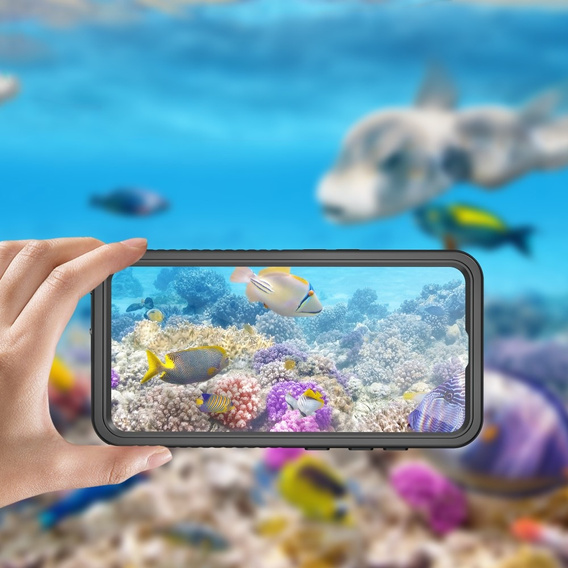 IP68 Waterproof Case for Samsung Galaxy S24, Redpepper, black