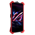 Armored case for Asus ROG Phone 6 5G, Aluminum Alloy, black / red