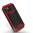 Case for iPhone 13, R-JUST CamShield Slide, armoured, red / black
