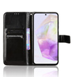 Flip case for Samsung Galaxy A56, Crazy Horse Wallet, black